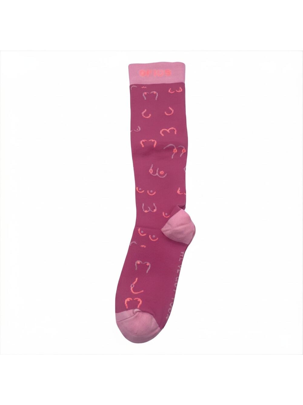 1 Pair FIGS Compression Pink Socks Size Medium